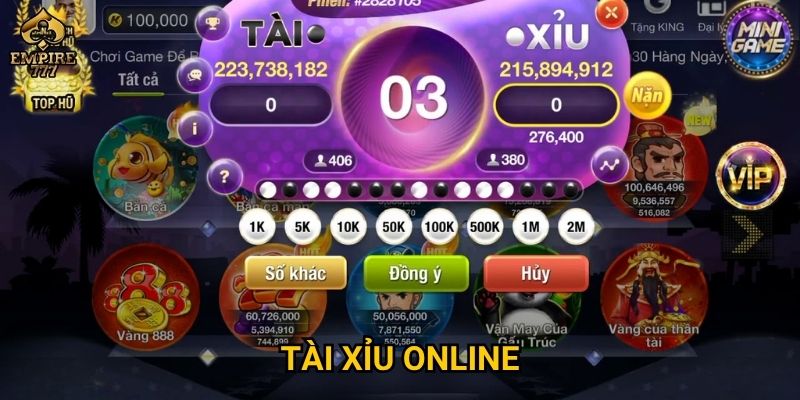 Vì sao tài xỉu online tại Empire777 luôn thu hút người chơi lâu năm? 4 tài xỉu online
