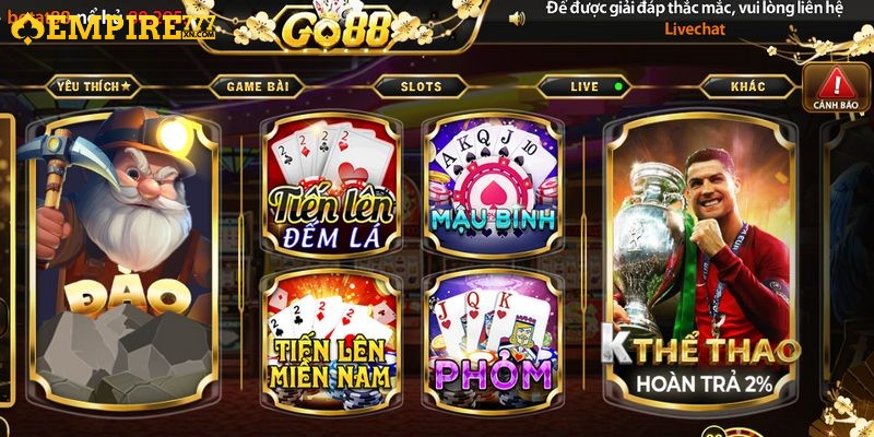 Go88 - Cổng Game Trực Tuyến Với Hệ Sinh Thái Đa Dạng 2 Go88 là nền tảng cá cược uy tín, khẳng định vị thế trên thị trường giải trí